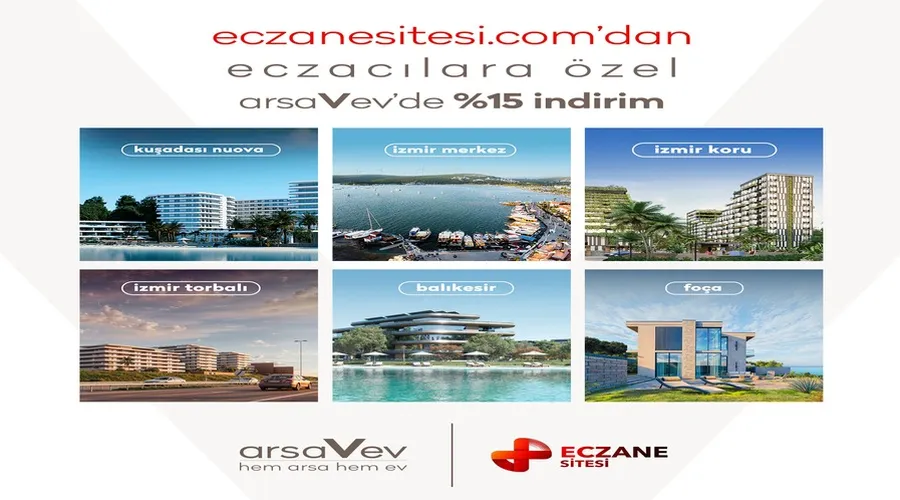 Eczane Sitesi Ayrıcalığıyla: arsaVev' den Eczacılara %15 İndirim Fırsatı